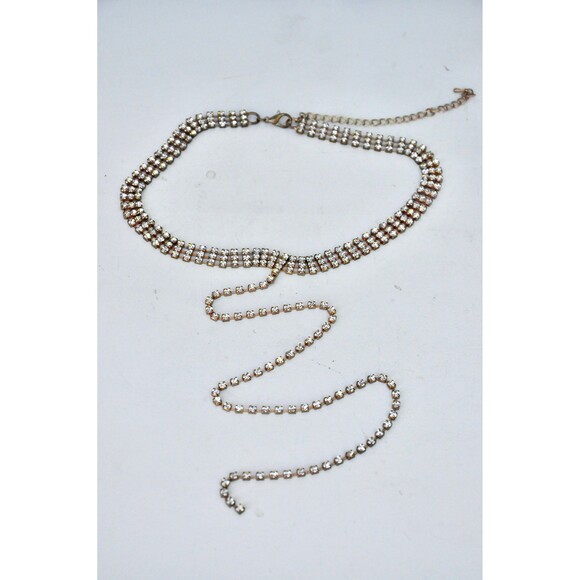 Vintage Necklace Chocker with Long String to Mid Breast Down to Body - Sexy - Picture 2 of 9